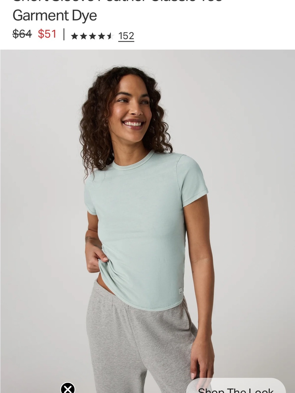 Vuori Short Sleeve Feather Classic Tee – Small